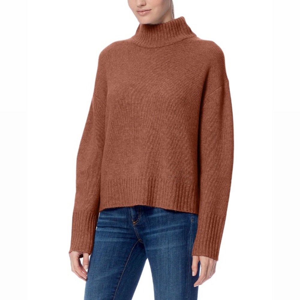 360 CASHMERE lyla mock neck cashmere sweater XS